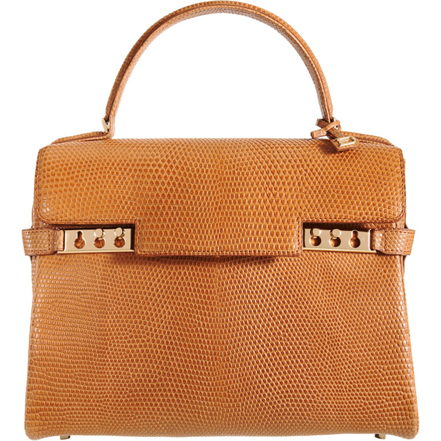 Sell Delvaux Ostrich Tempete GM Tote Bag - Brown