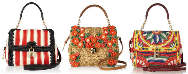 dolce & gabbana raffia bag