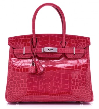 Hermes Crocodile Birkin Pink