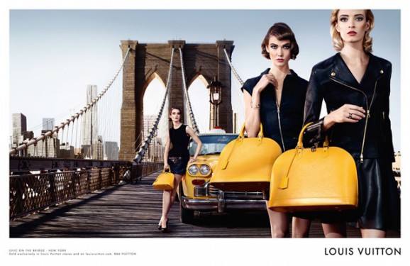 Louis Vuitton Alma Bag Chic on the Bridge Ad Campaign, featuring Karlie Kloss (4)
