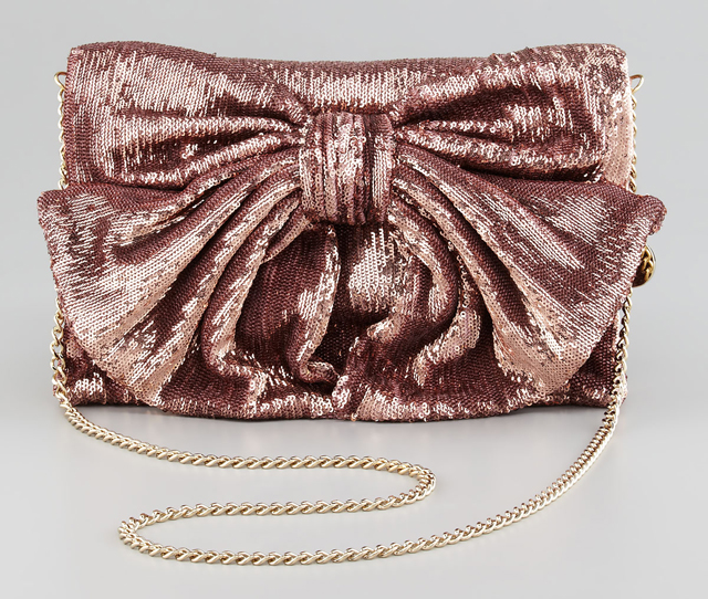 RED Valentino Sequined Bow Shoulder Bag
