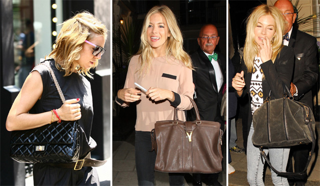 Sienna Miller Wearing a Gucci Bag