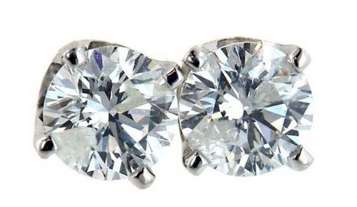 Brilliant Cut Diamond Stud Earrings