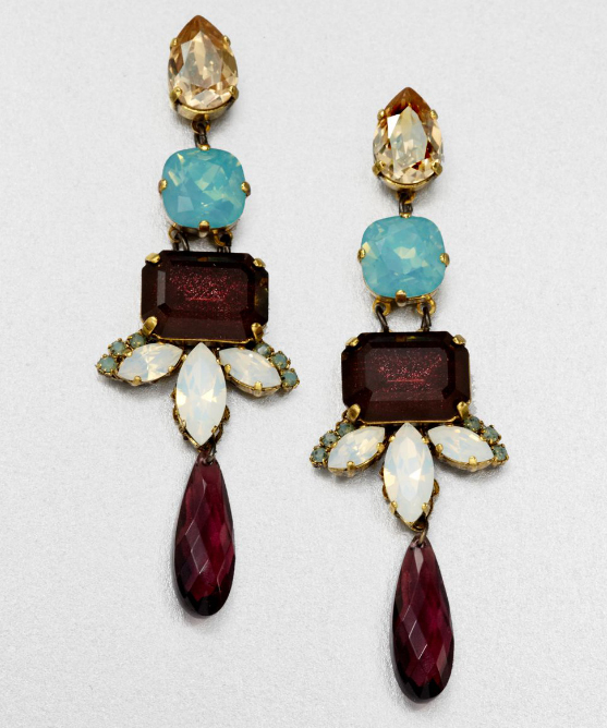 Erickson Beamon Swarovski Crystal Drop Earrings Purseblog Erickson Beamon Swarovski Crystal Drop Earrings