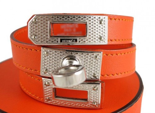 Hermes Guilloche Kelly Double Cuff