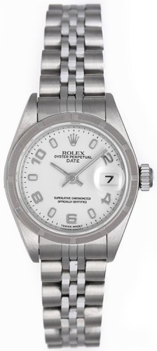 Rolex Date Stainless Steel Watch