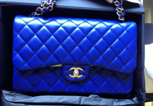 Chanel Blue Classic Flap Bag