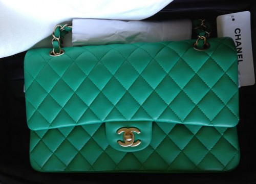Chanel Green Classic Flap Bag