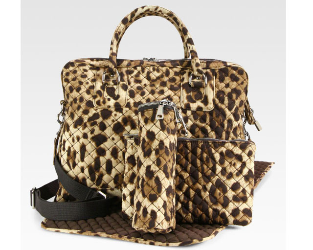 Dolce and Gabbana Leopard Print Diaper Bag