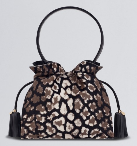 Loewe Flamenco Leopard Calf Hair Bag