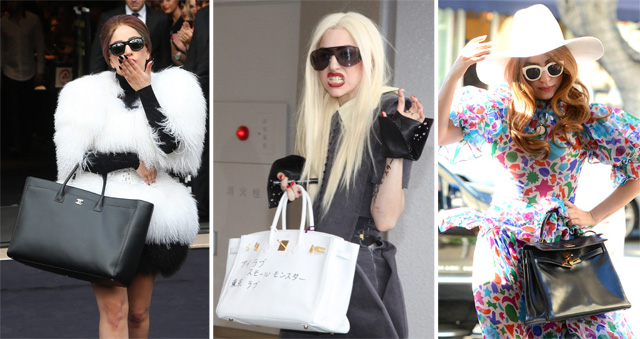 lady gaga hermes bag