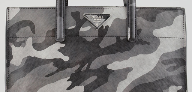 Prada Camouflage Soft Saffiano Tote