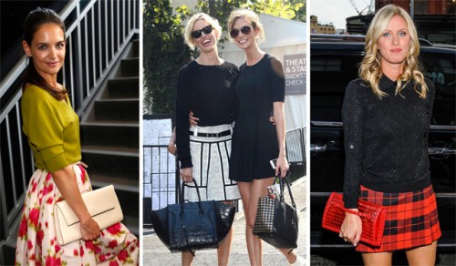 The Many Bags of Celebs at New York Fashion Week Spring 2014
