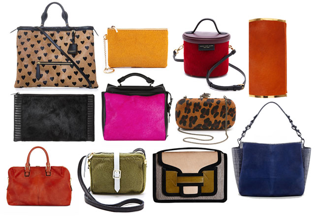 Calf hair on sale handbags