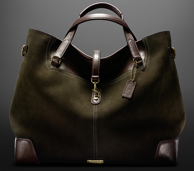 suede man bag