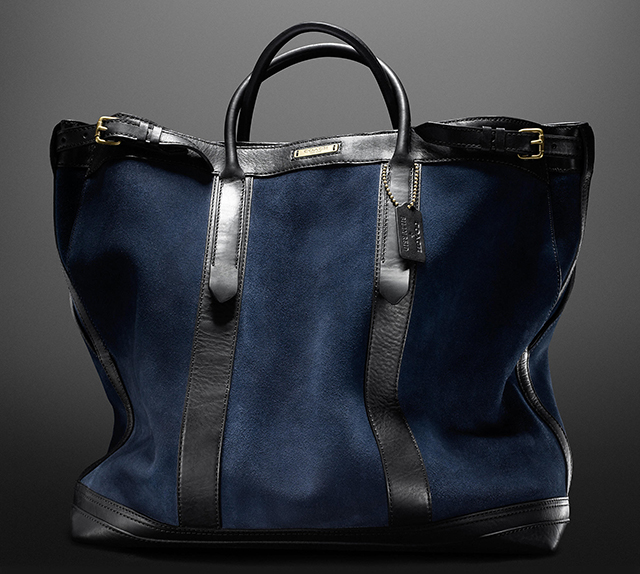 Man Bag Monday Coach Billy Reid Purseblog Coach Billy Reid Suede Warrior Tote