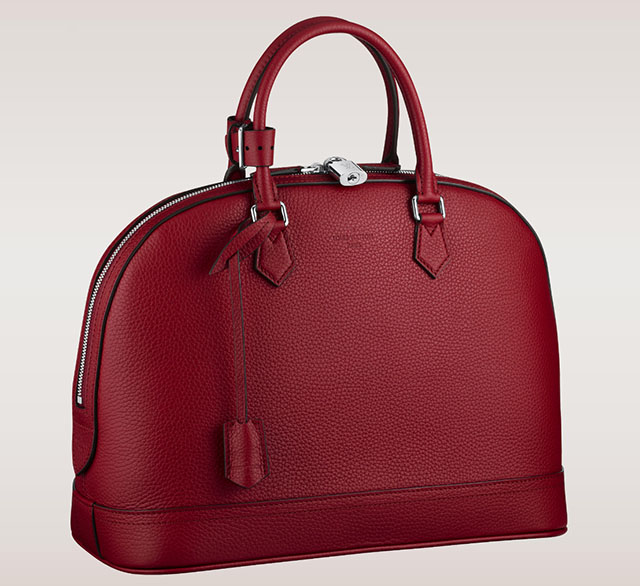 The Louis Vuitton Alma Gets A Makeover In Gorgeous Leather Purseblog Louis Vuitton Alma Mm Bag Taurillon Leather