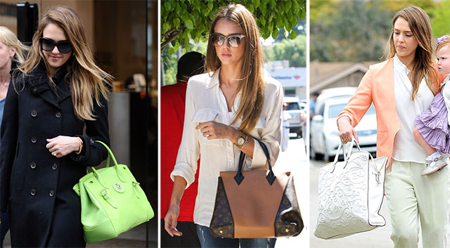 Envy Alert: Jessica Alba's Handbag Collection