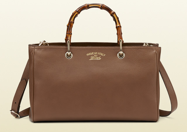Gucci Bamboo Shopper Leather Tote