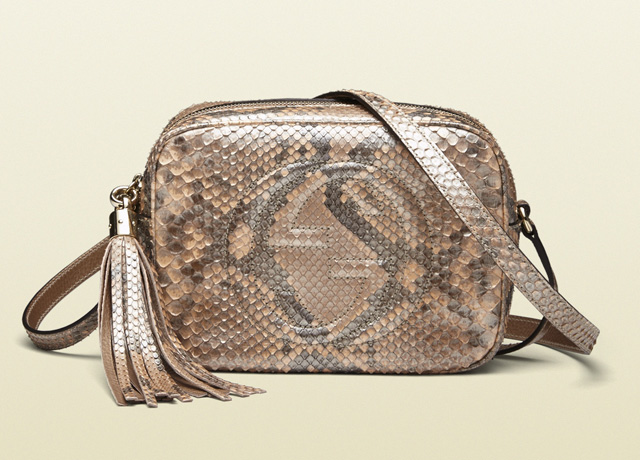 Gucci Soho Metallic Python Disco Bag