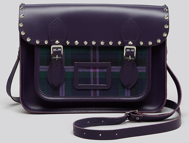 Plaid satchel sales