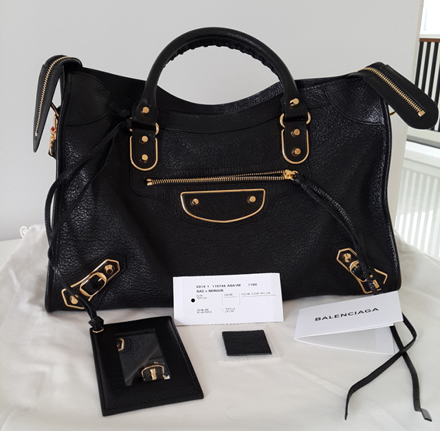Balenciaga Black City Bag