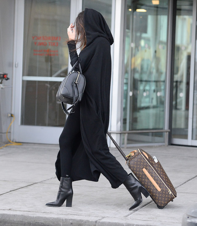 Kylie Jenner Out In Palace Jacket, Yeezy Boost Sneakers and Louis Vuitton  Bag