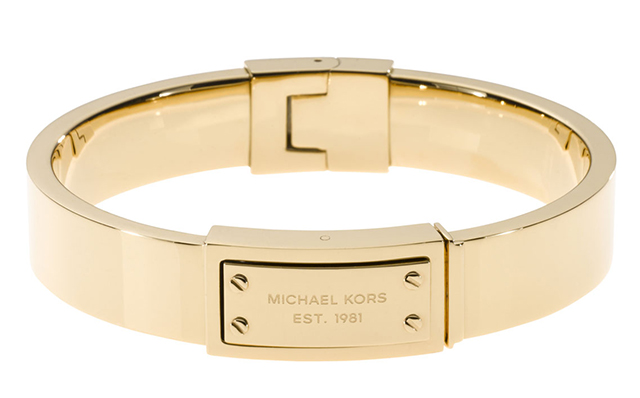 Michael Kors Logo Plaque Hinge Bangle