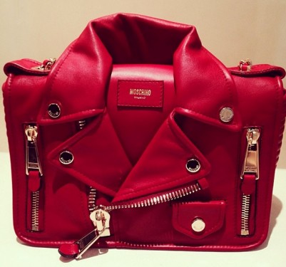 Unfortunately, This Moschino Leather Jacket Bag Won't Keep