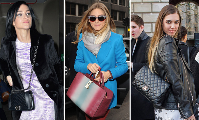 The Many Bags of Celebs at London Fashion Week Fall 2014 - PurseBlog