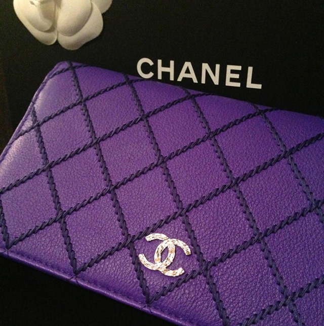 Chanel Purple Wallet
