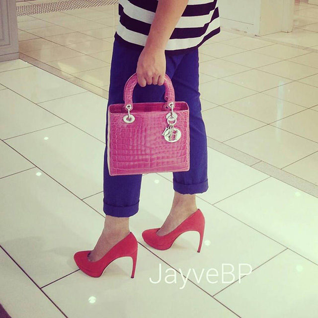 Dior Lady Dior Crocodile Bag