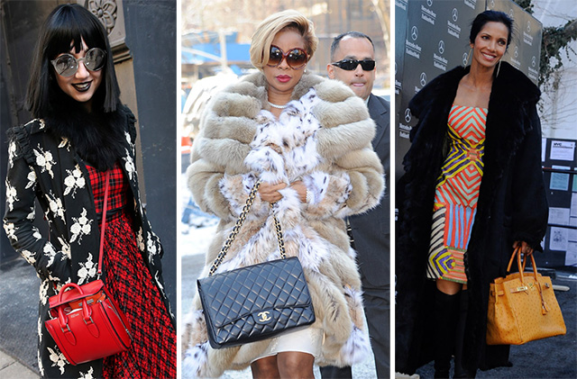 50+ Bags and the Celebrities Who Carried Them at New York Fashion Week Fall  2014 - PurseBlog