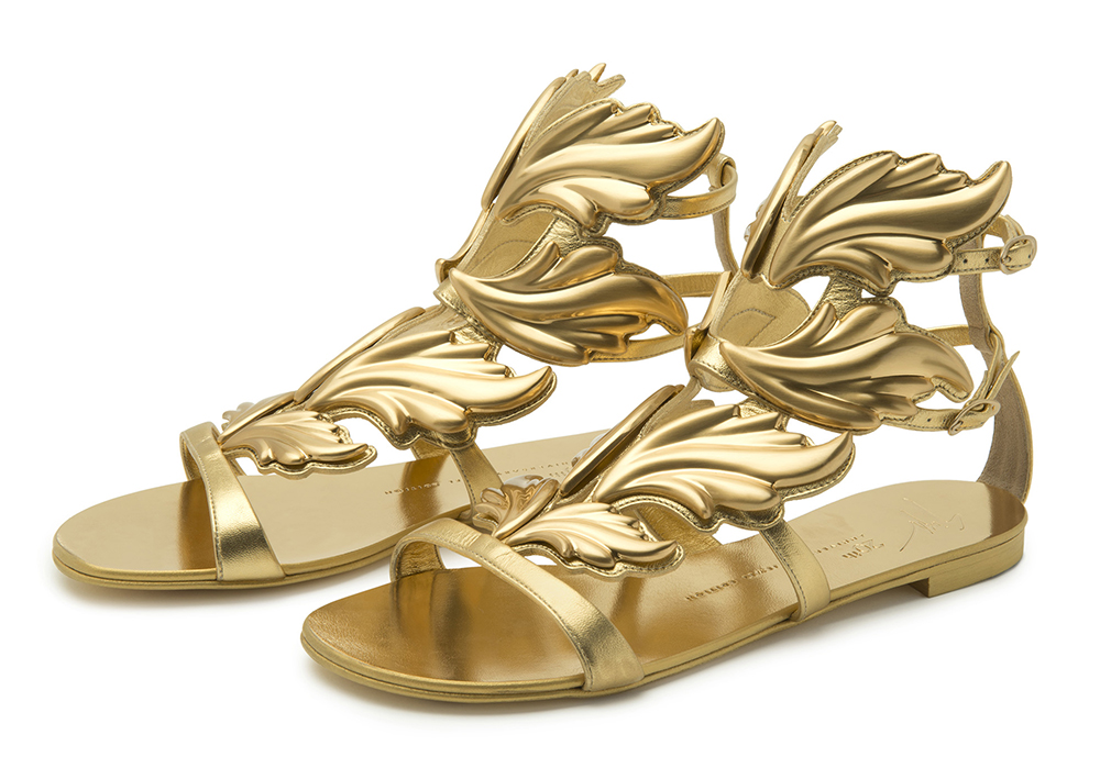 giuseppe zanotti wing flat sandals