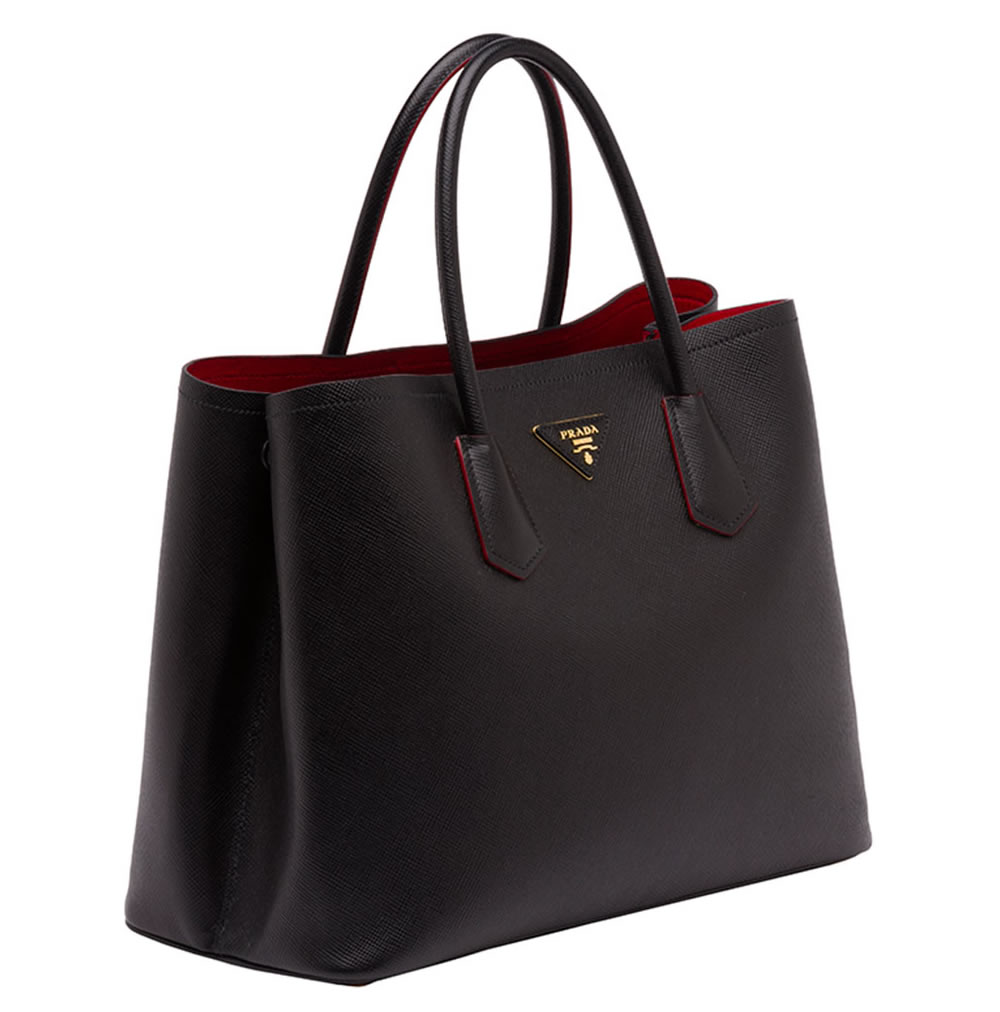 Prada, Bags, Prada Large Double Tote Bn276 Saffiano Cuir