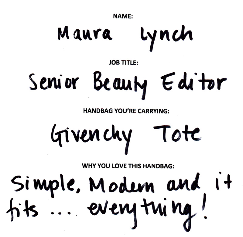 The Many Bags of Lucky Magazine's Editorial Staff 2 Maura Lynch Givenchy Easy Tote Answers