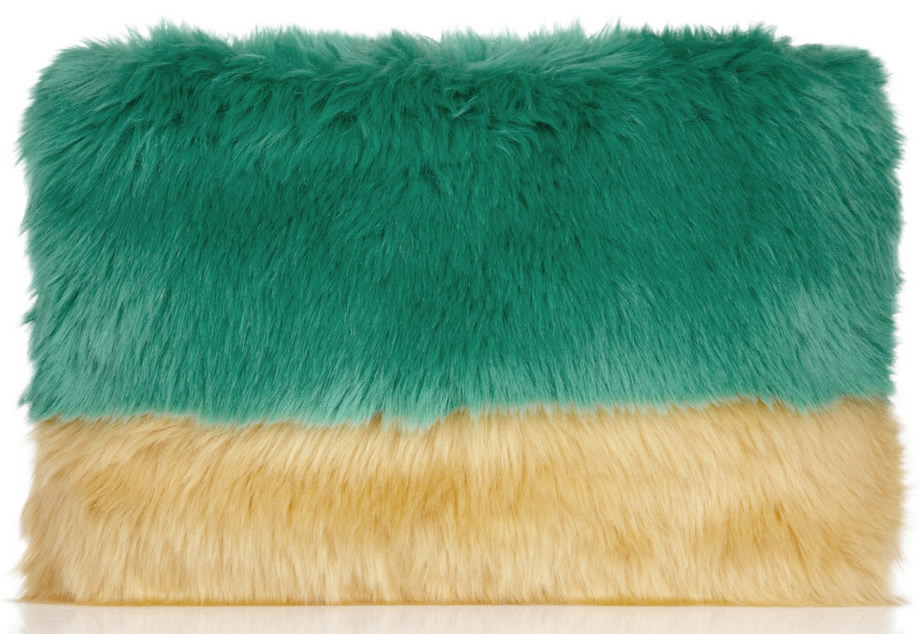 Shrimps Faux Fur Clutch