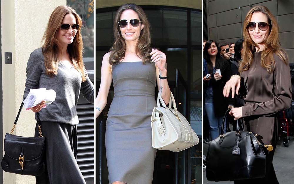 A Guide to Angelina Jolie's Favorite Designer Handbags