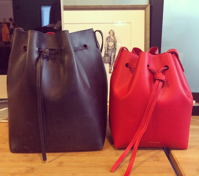 mansur gavriel bucket bag mini vs mini mini