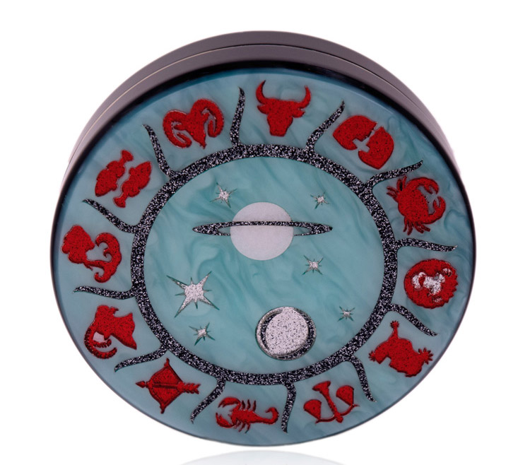 Urania Gazelli Cyan Star Signs Clutch