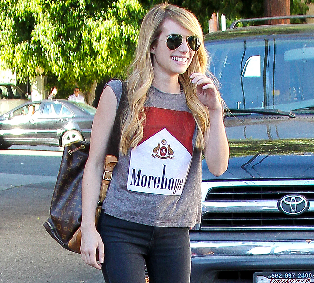 Emma Roberts Carries a Vintage Louis Vuitton Backpack - PurseBlog