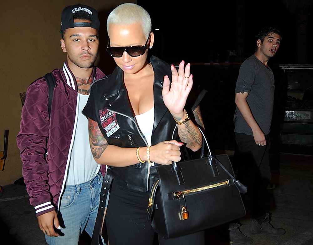 Amber Rose Tried Her Best to Avoid the Paparazzi with a Tom Ford