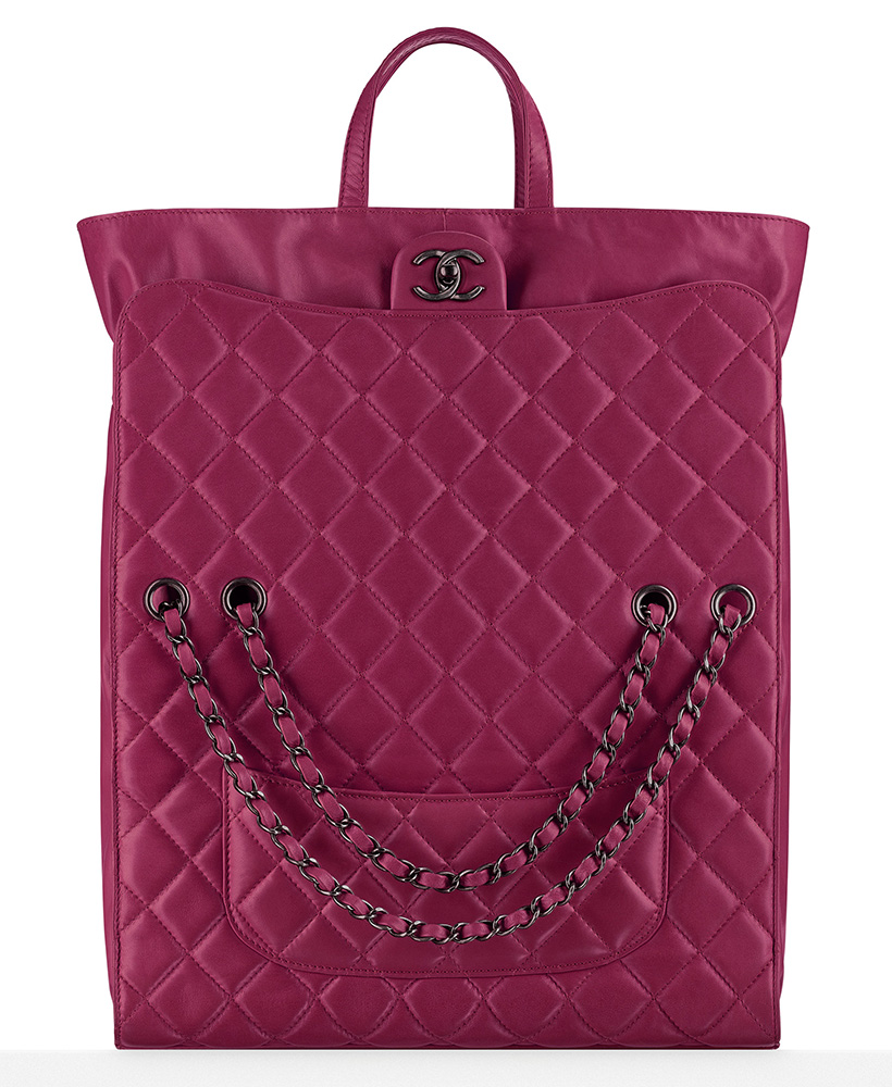 Chanel Drawstring Shopping Bag Pink 6900