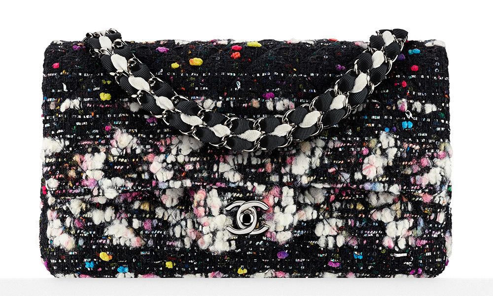 Chanel Tweed Flap Bag Multi 3900