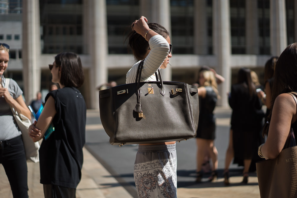 The Best Bags of New York Fashion Week Spring 2015 Street Style – Day Six -  PurseBlog