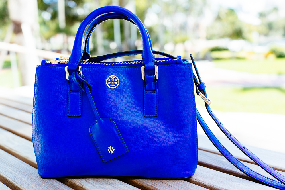 Tory Burch Teal Blue Saffiano Leather Robinson Tote Tory Burch | TLC