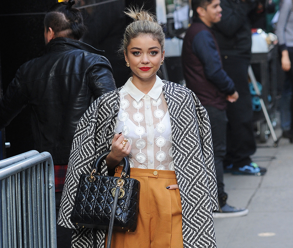 Sarah Hyland Goes for a Full-On Fashion Person Look with a Dior Bag -  PurseBlog