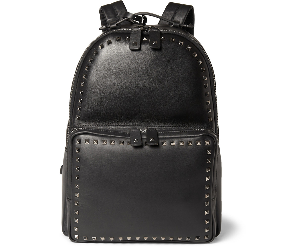 Man Bag Monday Valentino Studded Leather Backpack Purseblog