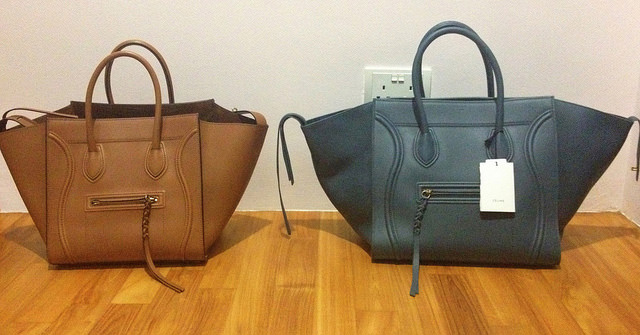 CELINE LUGGAGE NANO VS MICRO 👛 plus how I tie my twilly and which is my  favorite 😳 mrs_leyva 