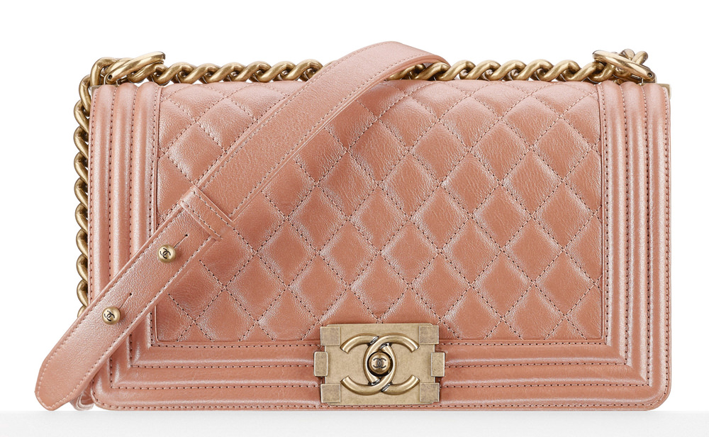 Chanel Cruise 2015 Bag Collection featuring Boy Flaps in Rose Gold -  Spotted Fashion
